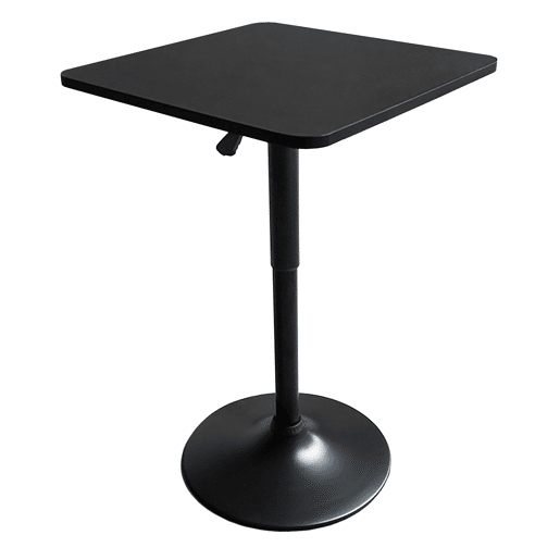 Mesa de bar quadrada LUKE preta 57x57x88cm