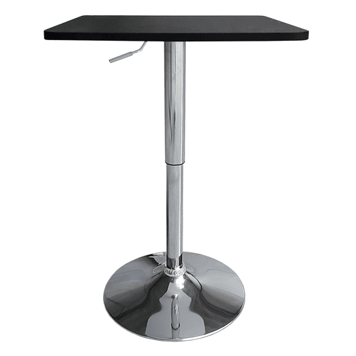 Mesa de bar quadrada LUKE pretoprata 57x57x88cm