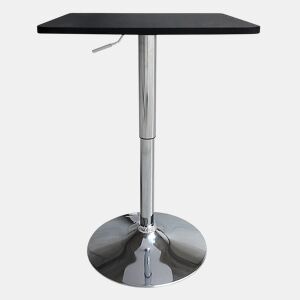 Mesa de bar quadrada LUKE pretoprata 57x57x88cm