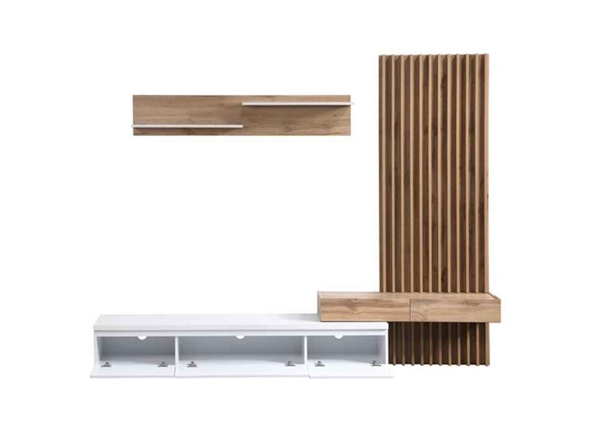 Conjunto de comedor con mesa TV y panelado - Venprodin