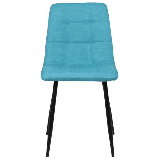 Silla de comedor Tilde Tela Turquesa 55X45X84 cm