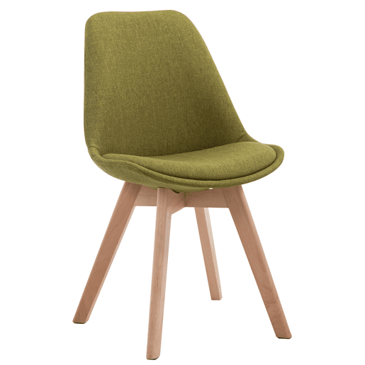 Silla De Comedor Borneo V2 En Tela Verde 55X48X84 cm