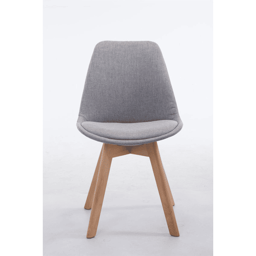 Silla De Comedor Borneo V2 En Tela Gris 55X48X84 cm