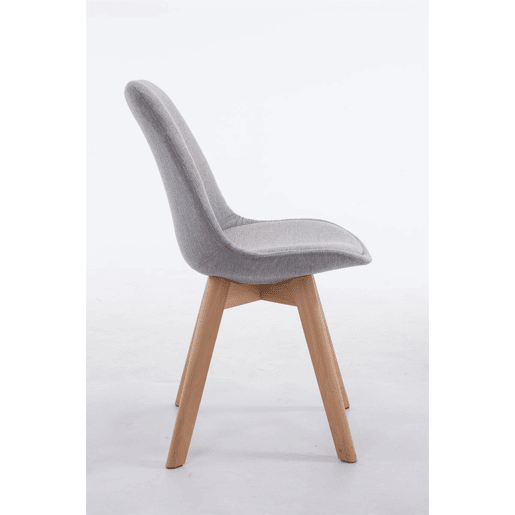 Silla De Comedor Borneo V2 En Tela Gris 55X48X84 cm