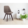 Silla De Comedor Borneo V2 En Tela Gris topo 55X48X84 cm