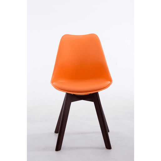 Silla De Comedor Borneo V2 Simil cuero Naranja 41.5X48X84 cm Silla De Comedor Borneo V2 Simil cuero Naranja 41.5X48X84 cm