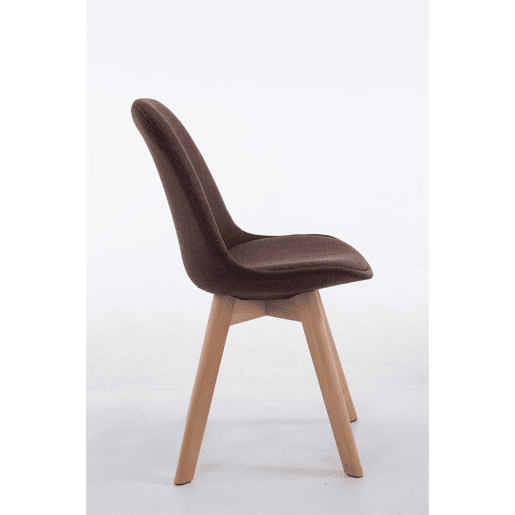 Silla De Comedor Borneo V2 En Tela Marrón 55X48X84 cm
