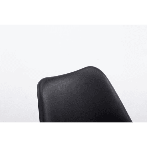 Silla De Comedor Borneo V2 Simil cuero Negro 41.5X48X84 cm