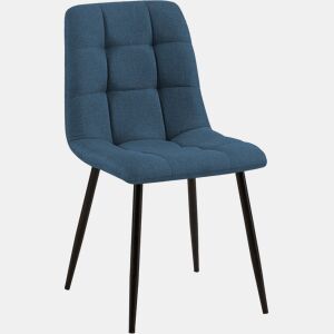 Silla de comedor Tilde Tela Azul 55X45X84 cm