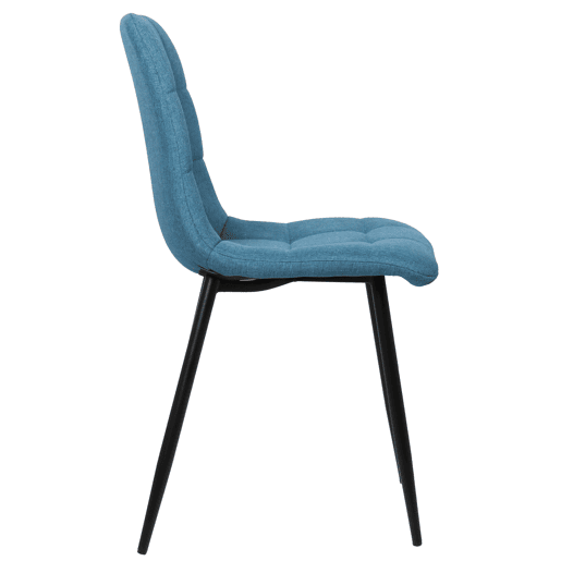 Silla de comedor Tilde Tela Azul 55X45X84 cm