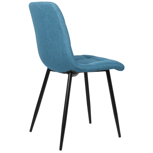 Silla de comedor Tilde Tela Azul 55X45X84 cm