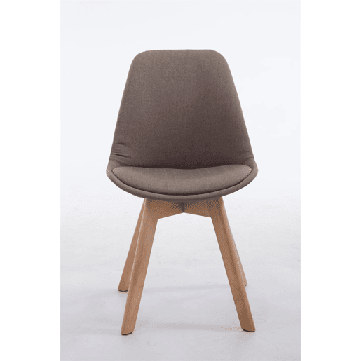 Silla De Comedor Borneo V2 En Tela Gris topo 55X48X84 cm