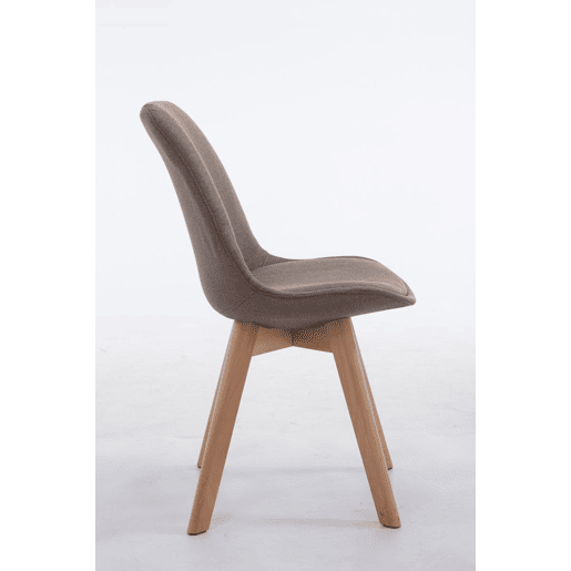 Silla De Comedor Borneo V2 En Tela Gris topo 55X48X84 cm