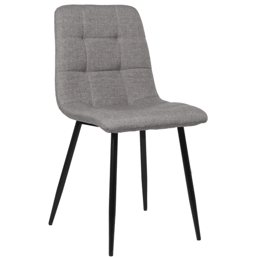 Silla de comedor Tilde Tela Gris 55X45X84 cm