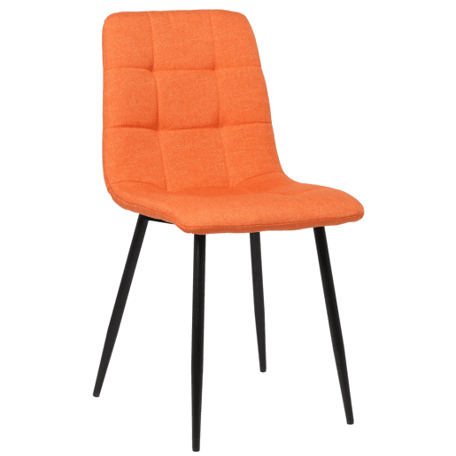 Silla de comedor Tilde Tela Naranja 55X45X84 cm