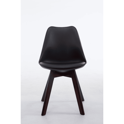 Silla De Comedor Borneo V2 Simil cuero Negro 41.5X48X84 cm