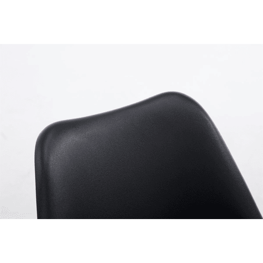 Silla De Comedor Borneo V2 Simil cuero Negro 41.5X48X84 cm