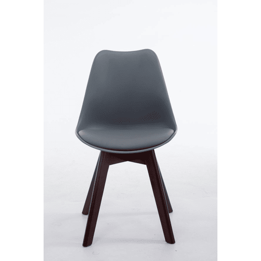 Silla De Comedor Borneo V2 Simil cuero Gris 41.5X48X84 cm Silla De Comedor Borneo V2 Simil cuero Gris 41.5X48X84 cm