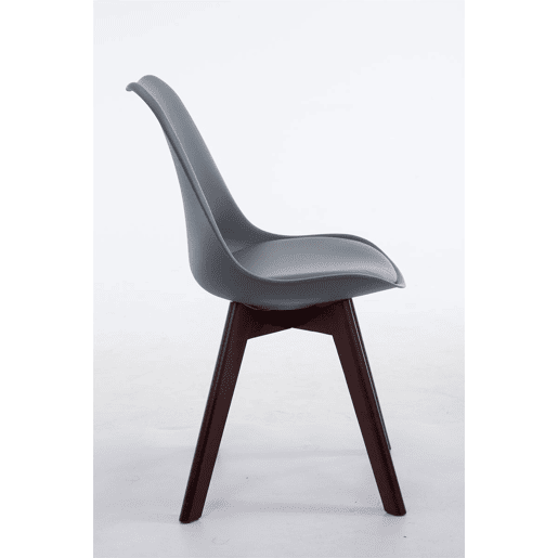 Silla De Comedor Borneo V2 Simil cuero Gris 41.5X48X84 cm Silla De Comedor Borneo V2 Simil cuero Gris 41.5X48X84 cm