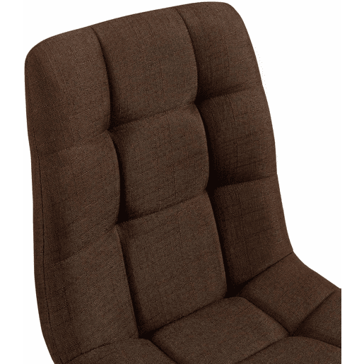 Silla de comedor Tilde Tela Marrón 55X45X84 cm