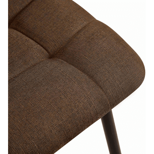 Silla de comedor Tilde Tela Marrón 55X45X84 cm