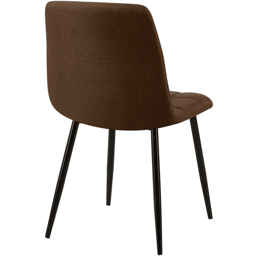 Silla de comedor Tilde Tela Marrón 55X45X84 cm