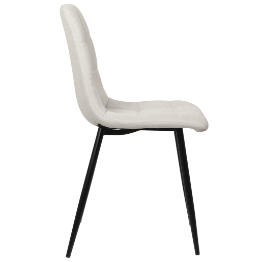 Silla de comedor Tilde Tela Crema 55X45X84 cm