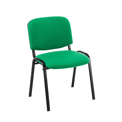 Set De 4 Sillas De Reuniones Ken En Tela Verde 53X53X83 cm
