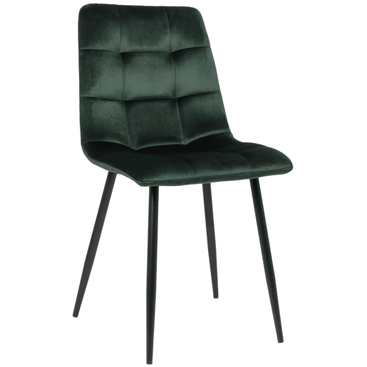 Silla de comedor Tilde Terciopelo Verde 55X45X84 cm