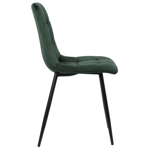 Silla de comedor Tilde Terciopelo Verde 55X45X84 cm