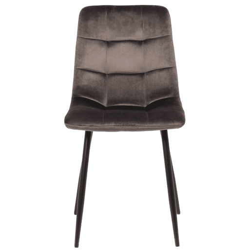 Silla de comedor Tilde Terciopelo Gris 55X45X84 cm