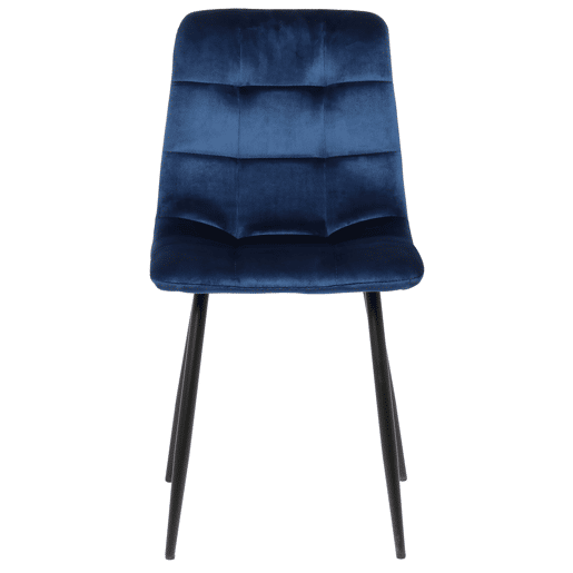 Silla de comedor Tilde Terciopelo Azul 55X45X84 cm