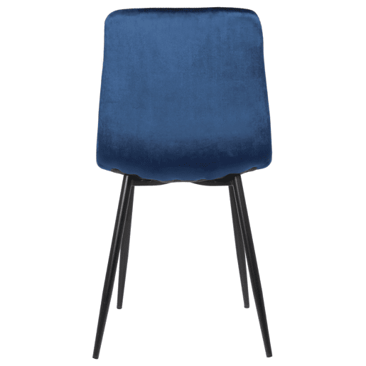 Silla de comedor Tilde Terciopelo Azul 55X45X84 cm
