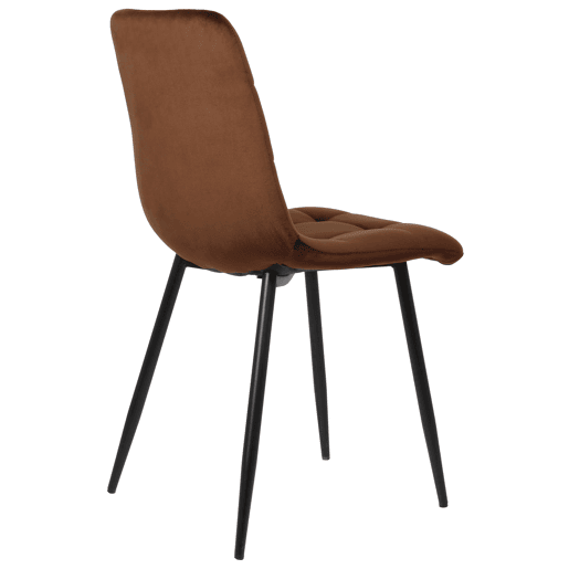 Silla de comedor Tilde Terciopelo MarrĂ³n 55X45X84 cm Silla de comedor Tilde Terciopelo MarrĂ³n 55X45X84 cm