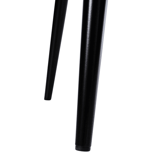 Silla de comedor Napier Simil cuero vintage Negro 51X44X88 cm Silla de comedor Napier Simil cuero vintage Negro 51X44X88 cm