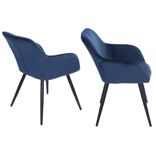 Cadeira GISELE de veludo vintage