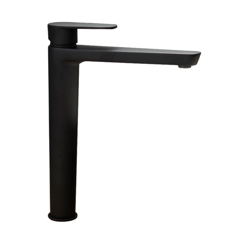 Grifo de Lavabo Monomando Alto con Sistema S2 Negro
