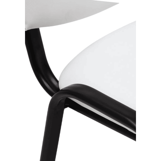 Silla de Conferencia KEN Simil cuero Blanco 53X53X83 cm