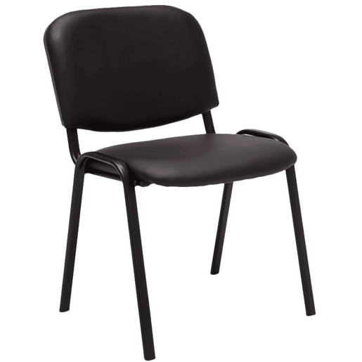 Silla de Conferencia KEN Simil cuero Marrón 53X53X83 cm