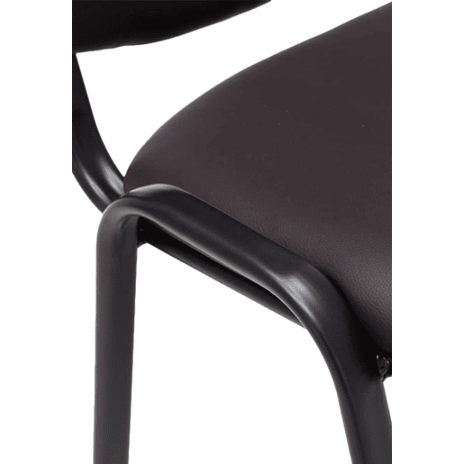 Silla de Conferencia KEN Simil cuero Marrón 53X53X83 cm