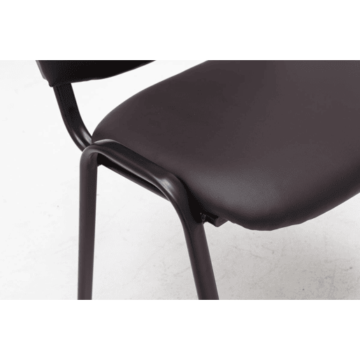 Silla de Conferencia KEN Simil cuero Marrón 53X53X83 cm