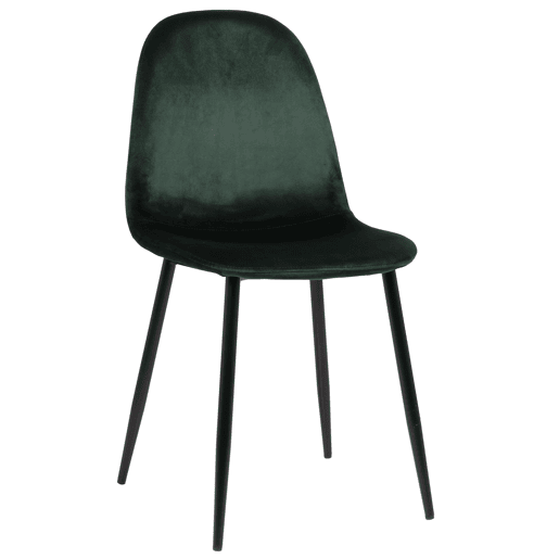 Silla de comedor Napier Terciopelo Verde 51X44X88 cm