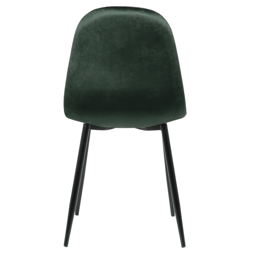 Silla de comedor Napier Terciopelo Verde 51X44X88 cm