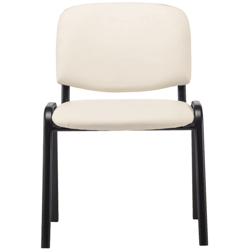 Silla de Conferencia KEN Simil cuero Crema 53X53X83 cm