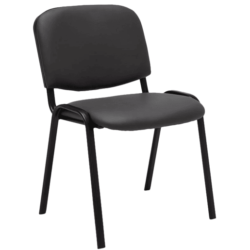 Silla de Conferencia KEN Simil cuero Gris 53X53X83 cm
