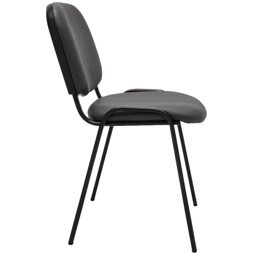 Silla de Conferencia KEN Simil cuero Gris 53X53X83 cm