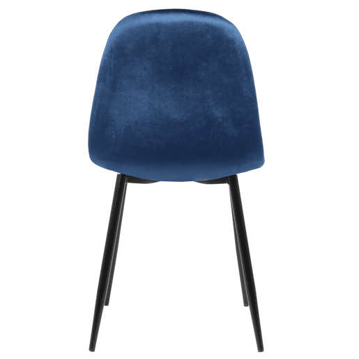 Silla de comedor Napier Terciopelo Azul 51X44X88 cm