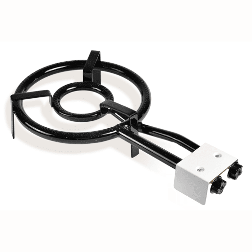 Briebe MOD350 Paellero Duplo Aro 35-15cm, Queimador de Gás Butano, Adequado para Panela de Paella de 24 a 50 cm Ø, , Preto