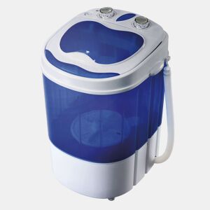 Briebe WM1111 Mini Máquina de Lavar Roupa Portátil com Centrifugadora, Ideal para Campismo Capacidade 3Kg, 150, Branco azul