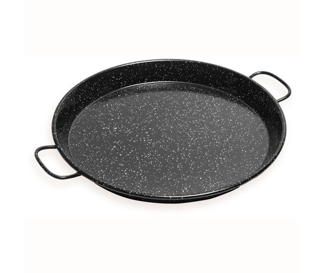 Briebe pan55 briebe paellera valenciana esmaltada 55cm, amtiadherente 16 raciones de paella, gas, horno, , negro